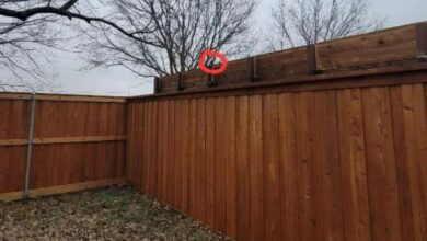 I built a privacy fence for my nosy neighbors, so he built his 2-foot higher fence