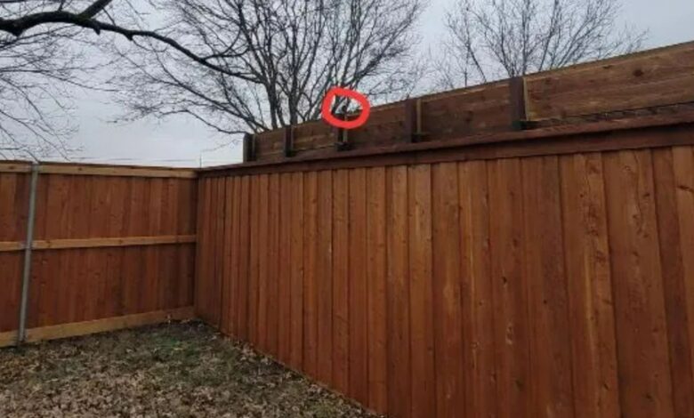 I built a privacy fence for my nosy neighbors, so he built his 2-foot higher fence