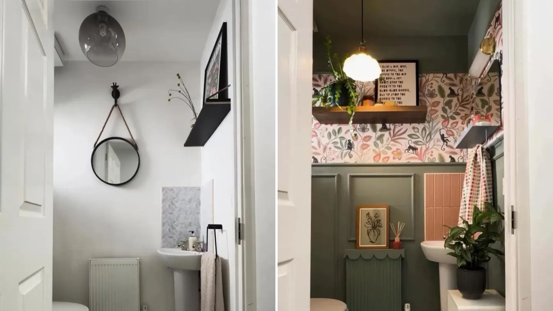 I gave my boring white and grey bathroom a total makeover using Dunelm purchases