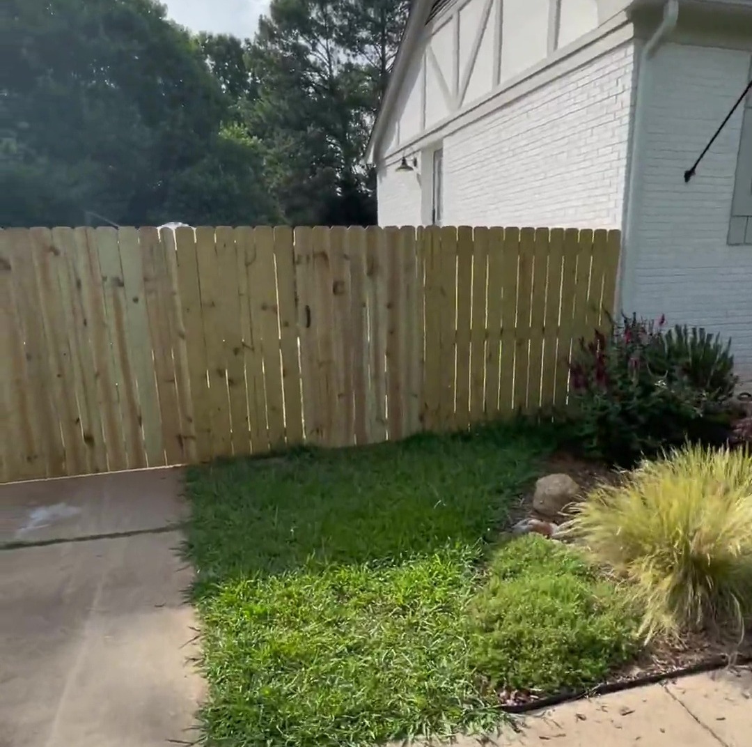 I have a large yard and couldn’t afford a professional privacy fence, so I built one myself