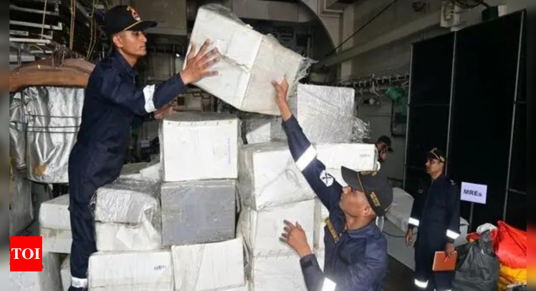 India sends relief supplies to Typhoon Yagi-hit Myanmar | India News – Times of India