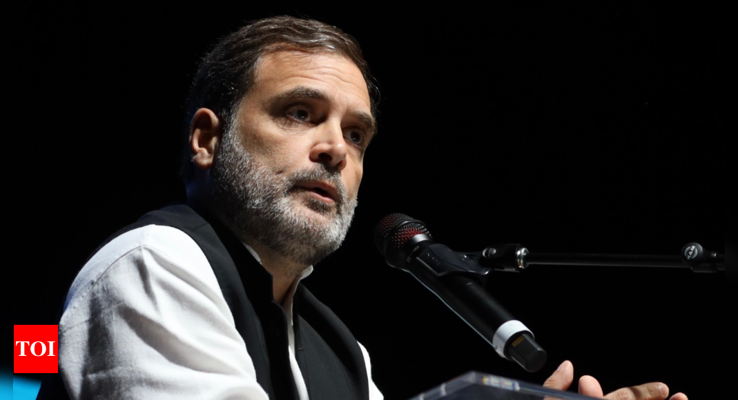 ‘PM Modi’s 56-inch chest, BJP’s fear tactics are a thing of the past’: Rahul Gandhi in Virginia – Times of India