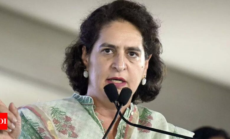 ‘PM’s indifference is unforgivable’: Priyanka Gandhi on fresh violence in Manipur | India News – Times of India