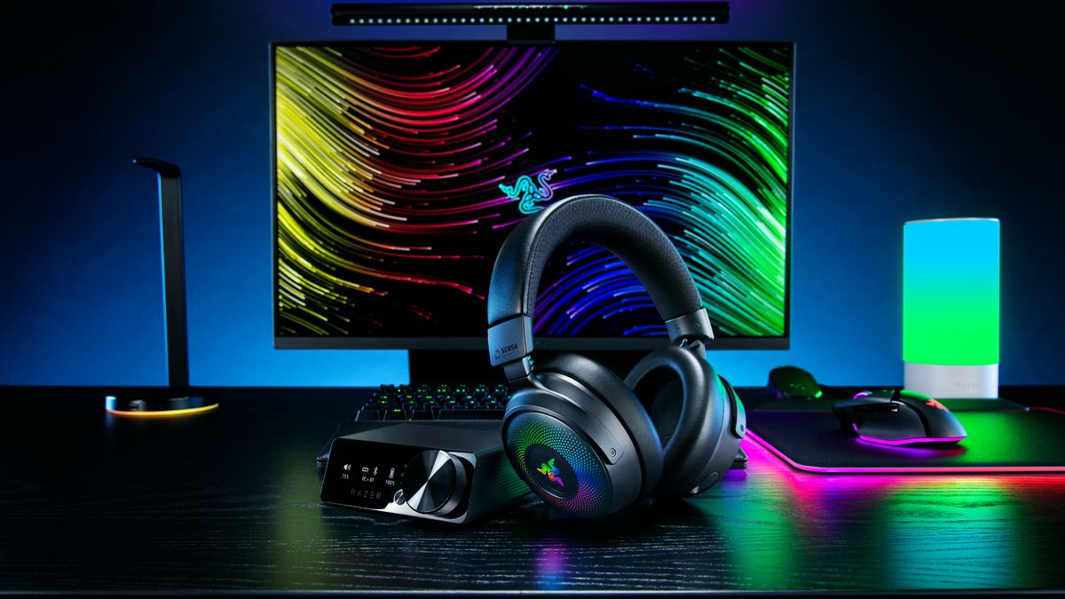 Razer unveils the Kraken V4 Pro headset and a haptic seat cushion (yes, really) at RazerCon 2024