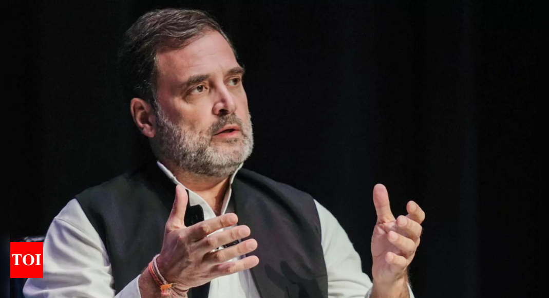 ‘Stop or you will face the same fate as your grandmother’: Congress demands FIR after BJP leader’s ‘threat’ to Rahul | India News – Times of India