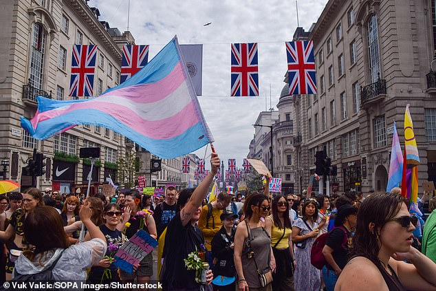 The number of Britons requesting a gender change has risen by 75 per cent in just two years, official figures show