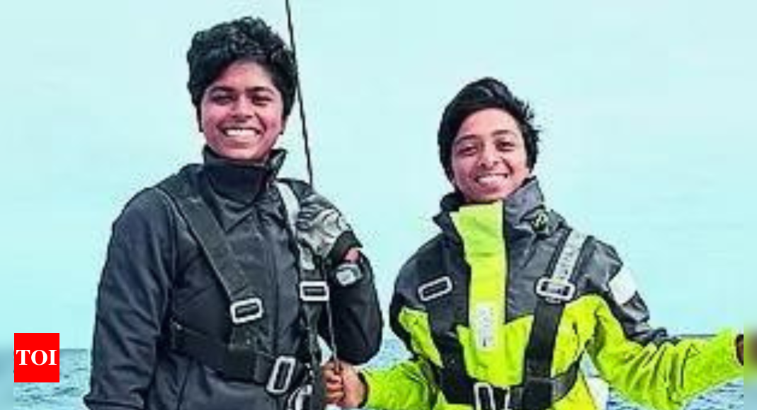 Two female naval officers set for sailing expedition around the world | India News – Times of India