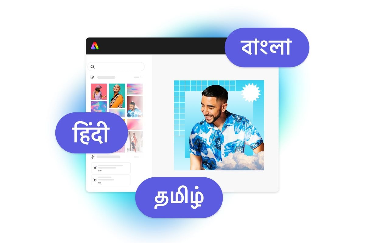 You can now use Adobe Express in eight Indian languages