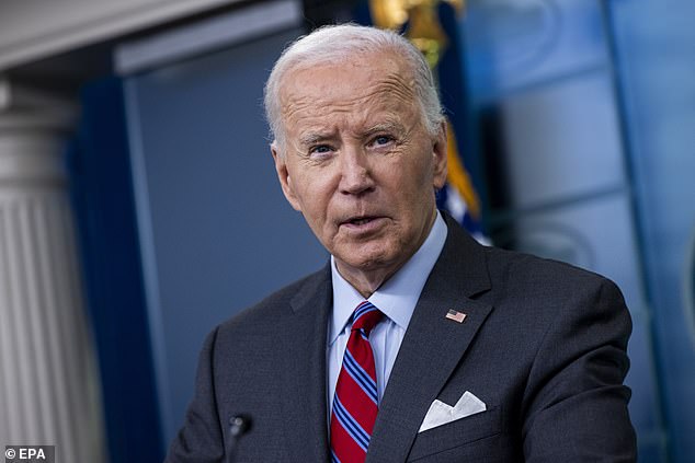 Biden, 81, gasps saying he’s ‘back in’ the 2024 race in chilling exchange with reporters during first briefing room appearance