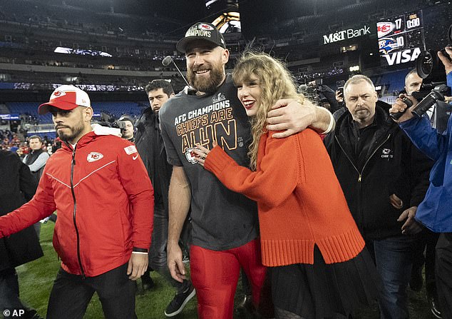 No sign of Taylor Swift as Travis Kelce joins his family and Chiefs teammates, including Patrick Mahomes, for birthday charity event