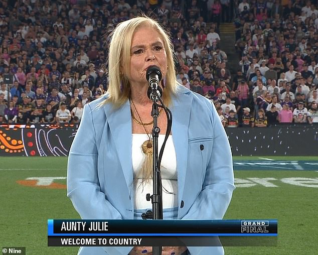 Footy fans slam Welcome to Country at 2024 NRL Grand Final, accusing Indigenous Elder of being ‘white’