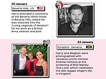 The Sussexes go solo: Interactive timeline shows how many times Harry and Meghan have attended events alone since the start of this year – and how little they’ve been together