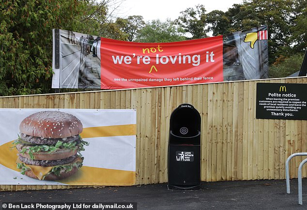 We had to build a fortress around our house to fight the McDonald’s builders…they don’t want to face us, but we will NOT let them get away with it