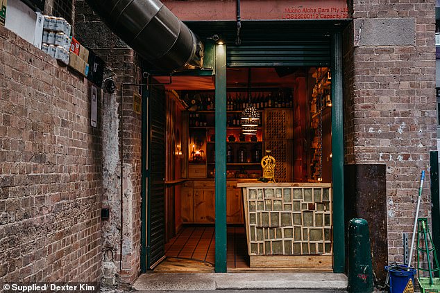 Inside the Aussie bar, voted one of the best in the world – and hidden behind a roller door in an old garage