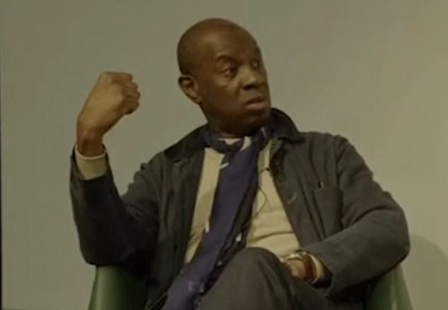 Moment BBC star Clive Myrie calls pro-Palestinian protester a ‘bloody idiot’ – as he is branded a ‘Zionist’ for his outburst