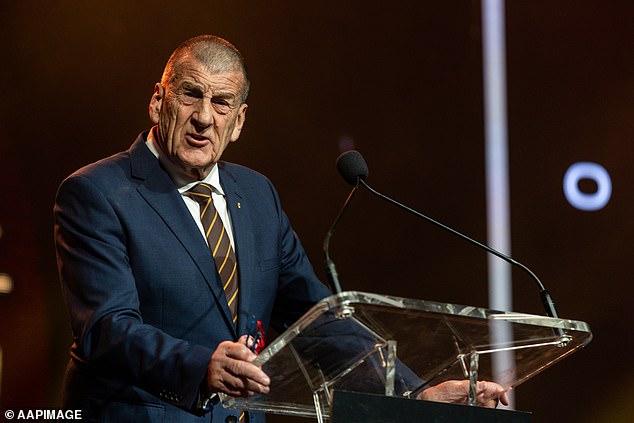 Political veteran Jeff Kennett apologizes for shocking outburst at black-tie gala – as guests called for him to be fired