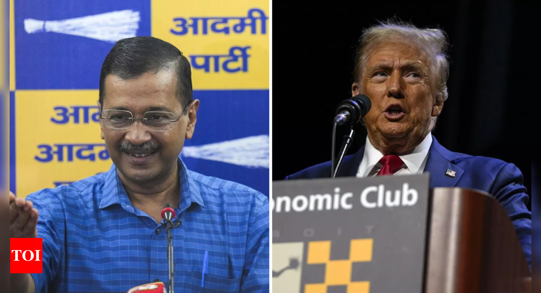 Arvind Kejriwal responds to Trump’s promise on half electricity price with ‘Free Ki Revri’ comment | India News – Times of India