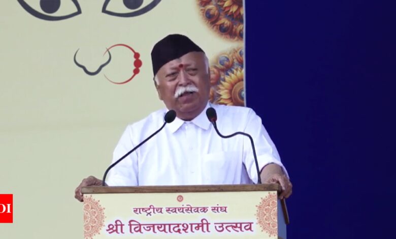 ‘Being weak is a crime’: Mohan Bhagwat at Dussehra event on violence against Hindus in Bangladesh and rape in Kolkata | India News – Times of India