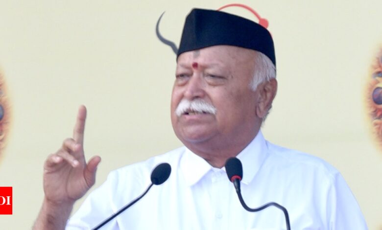 Bhagwat calls for a united Hindu society, says he will learn lessons from Bangladesh – Times of India