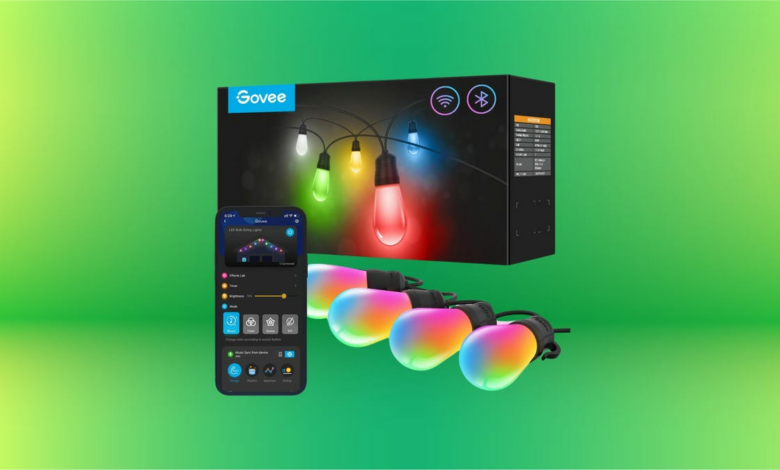 Buy a set of Govee Smart Outdoor string lights before the holidays