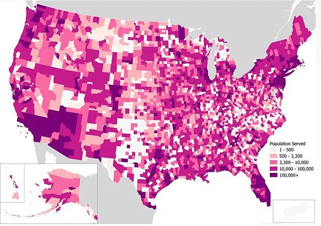 Do you live in a lead hotspot? Maps show where toxic metal pipes still pollute drinking water, while Biden promises to ban them within a decade