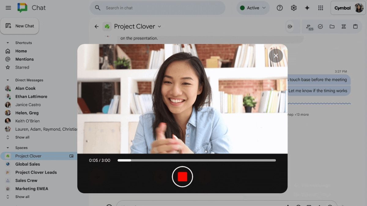 Google Chat gets video messages and other new capabilities