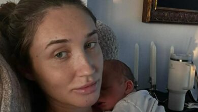 “I feel overwhelmed, swollen and extremely exhausted,” says new mother Megan McKenna