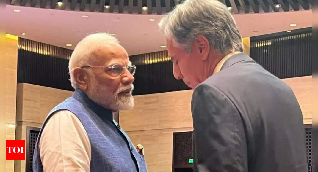 Prime Minister Modi meets US Secretary of State Antony Blinken on the sidelines of the East Asia Summit and condoles the lives lost due to Cyclone Milton – Times of India