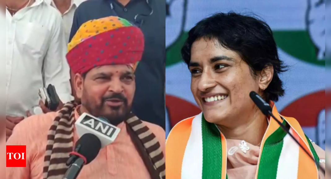 ‘Satyanaash hi hoga’: Brij Bhushan Singh reacts to Vinesh Phogat’s victory in Haryana | India News – Times of India