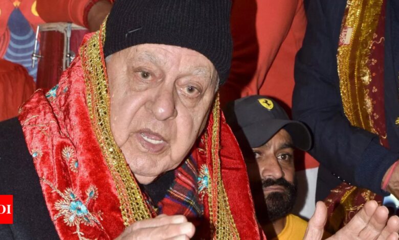 ‘The time has come…’: Farooq Abdullah’s message for Kashmiri Pandits | India News – Times of India