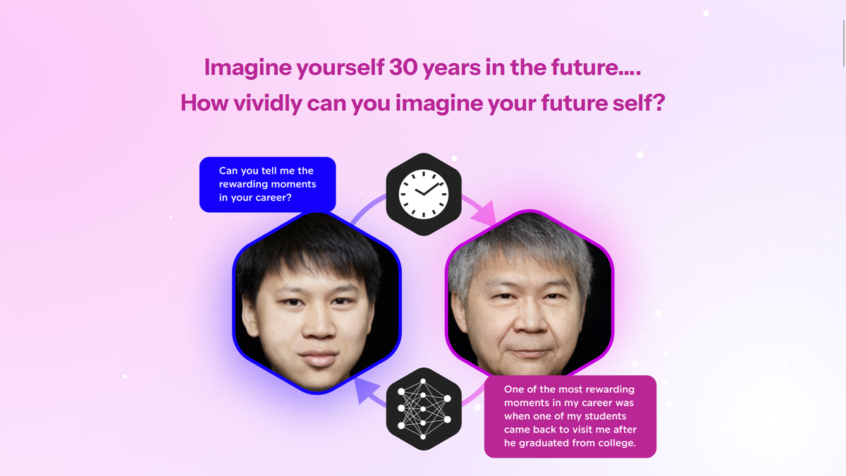 This AI tool allows you to confront your future self – and you might like what you find