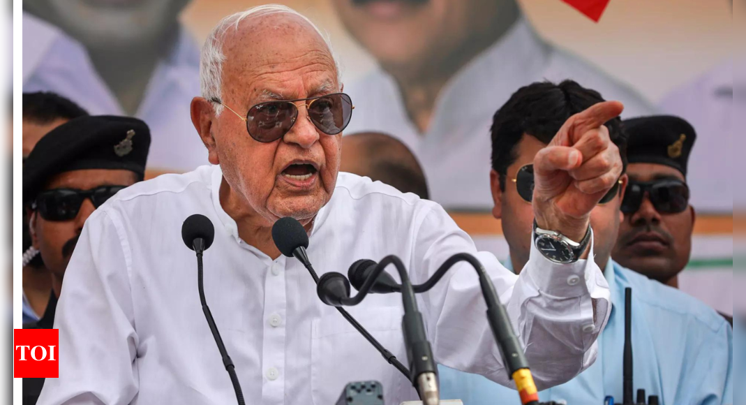 ‘We want brotherhood, but…’: Farooq Abdullah calls for revival of ties with Pakistan | India News – Times of India