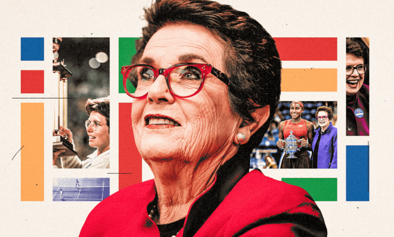 Billie Jean King bracht tennisgelijkheid naar de top van de sport. Ze heeft zich daar nooit op haar gemak gevoeld