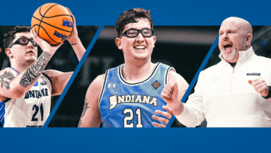 His goggles and his game made him a college basketball internet star. What’s his next act?