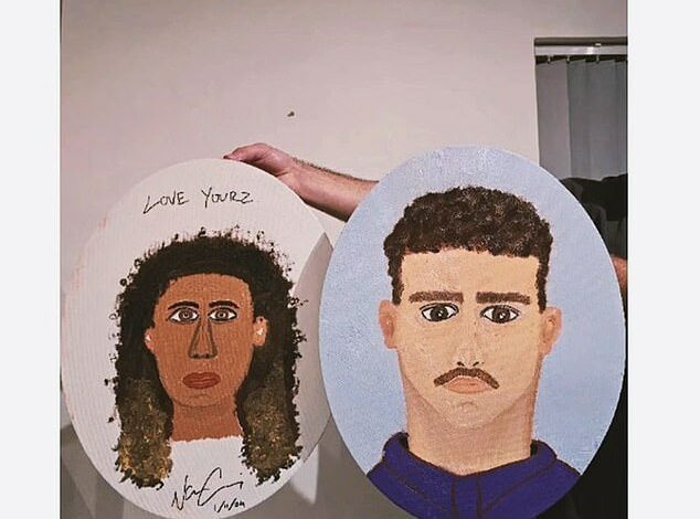 Nathan Cleary and Mary Fowler show off their art skills as an Aussie sports couple paints portraits of each other and shares photos from a romantic getaway in Europe