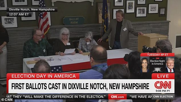 The first votes on Election Day have been cast in Dixville Notch and the result is NOT what people expect