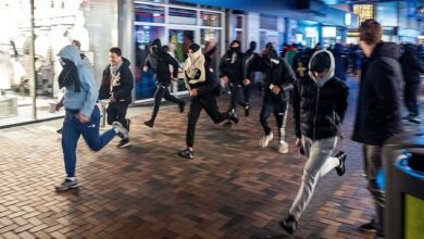 Israeli football fans ambushed and attacked by ‘anti-Semitic’ gang during riots in Amsterdam, leaving at least 10 injured as Netanyahu sends rescue plane to evacuate fans