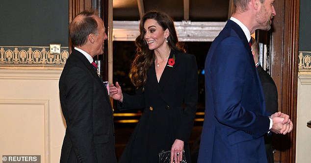 Kate Middleton’s outfit at the Festival of Remembrance detailed – as the Princess of Wales continues trend of elegant looks for Royal Albert Hall event