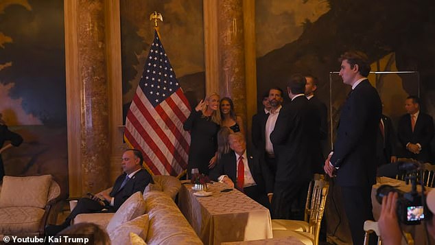 Barron Trump joins his father and close aides in rare behind-the-scenes footage from Mar-a-Lago