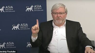 The comment that proves Kevin Rudd never saw Donald Trump’s comeback coming – as new video emerges of Australia’s ambassador to Washington mocking US president’s intelligence