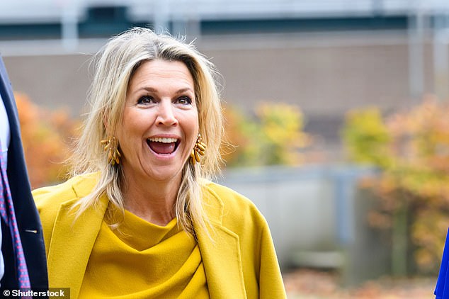 Queen Máxima of the Netherlands shines in a canary yellow ensemble as she continues to work on financial inclusion