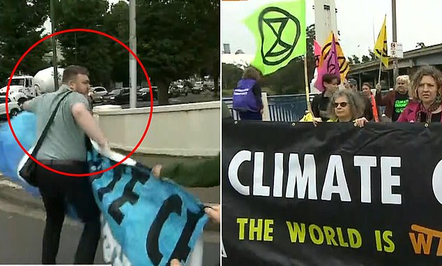 Traffic on the Eastern Freeway, CityLink and Punt Road is delayed in Melbourne as anti-climate change protesters block cars