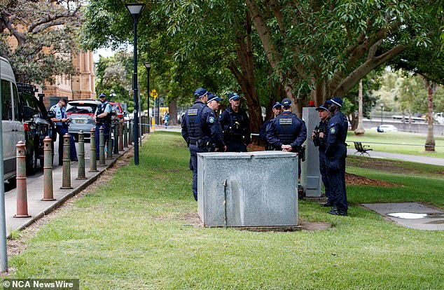 A shooting takes place near the NSW Parliament House as police rush to the scene