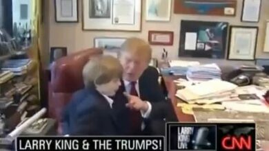 Trump’s sweet words of wisdom to a four-year-old Barron revealed in a resurfaced clip