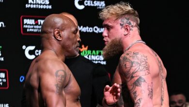 Jake Paul vs Mike Tyson LIVE: UK tee time, scorecard and round-by-round updates as YouTuber boxer Paul, 27, faces ‘Iron Mike’, 58, in controversial Netflix clash