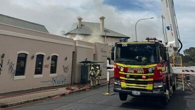 Residents are being urged to stay indoors after an abandoned pub went up in flames, sending toxic smoke through the city