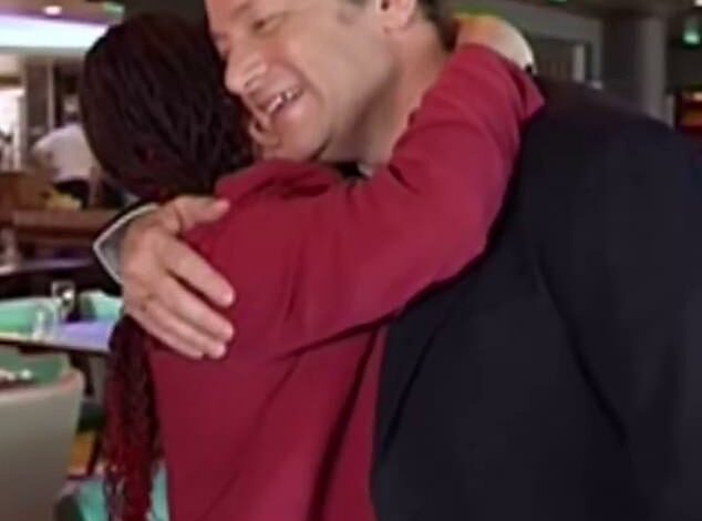 Jamie Oliver hugs Aboriginal lawyer in touching moment during interview with Narelda Jacobs after he took ‘offensive’ children’s book off the shelves: ‘It was very painful’