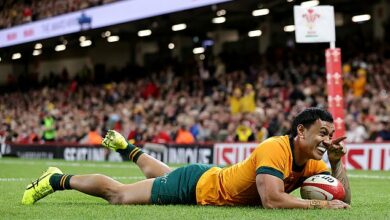 Aussie footy great has a VERY cheeky three-word response as the Wallabies beat Wales in a record-breaking win