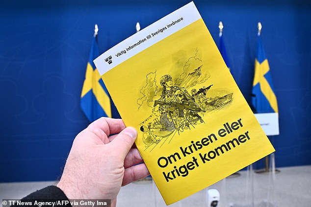 Sweden tells citizens to prepare for WAR: Five million households are given pamphlets on how to prepare their homes for nuclear armageddon… while Biden is accused of wanting to start World War III