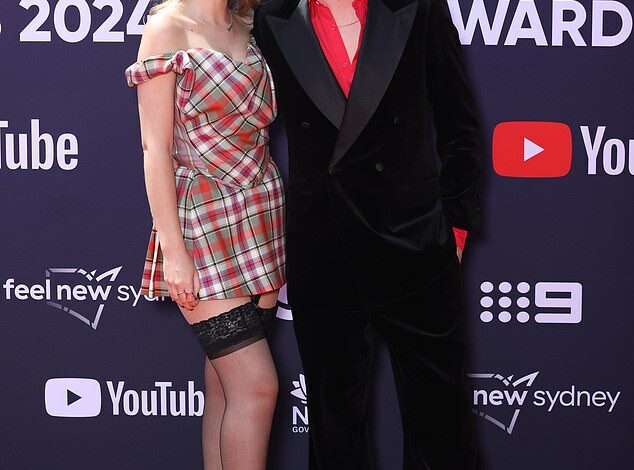 Nova’s Tim Blackwell, 43, and his much younger girlfriend, 28, break their silence on their relationship as they make their red carpet debut – and he addresses a joke that won’t go away